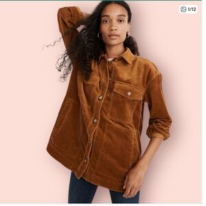 Madewell Tan Corduroy Utility Jacket